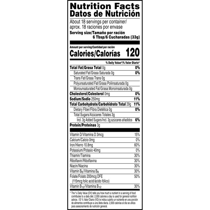 Cereal nutrition facts frosted flakes