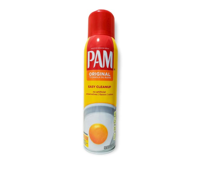 Pam Non Stick Spray Nutrition Facts