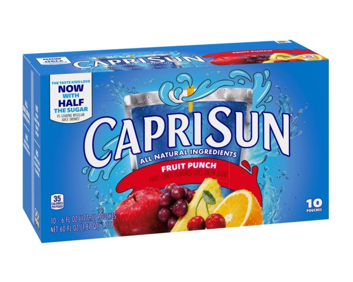 Capri pouches nutrition flavored blend