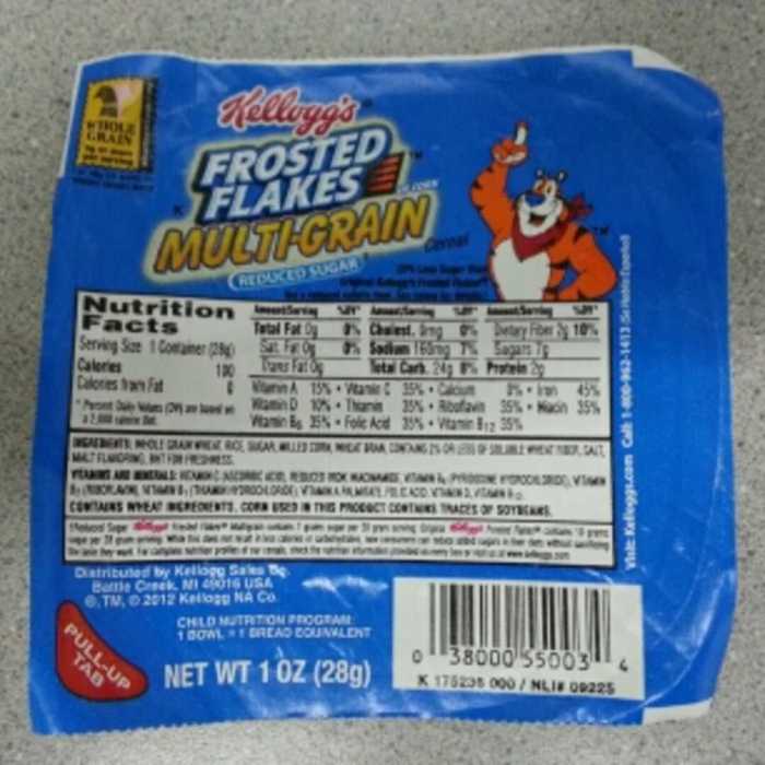 Cereal nutrition facts frosted flakes