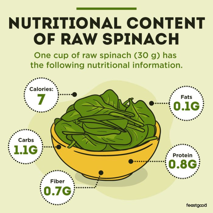 1 Cup Cooked Spinach Nutrition Facts