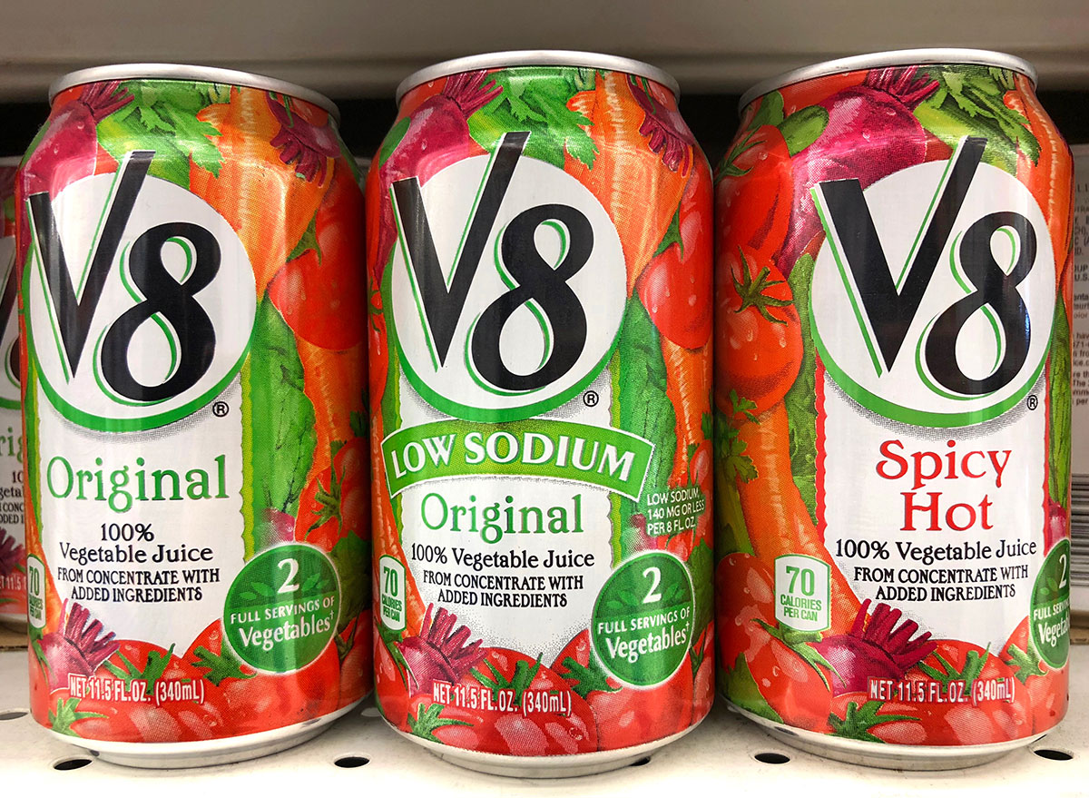 V8 tomato juice nutrition facts